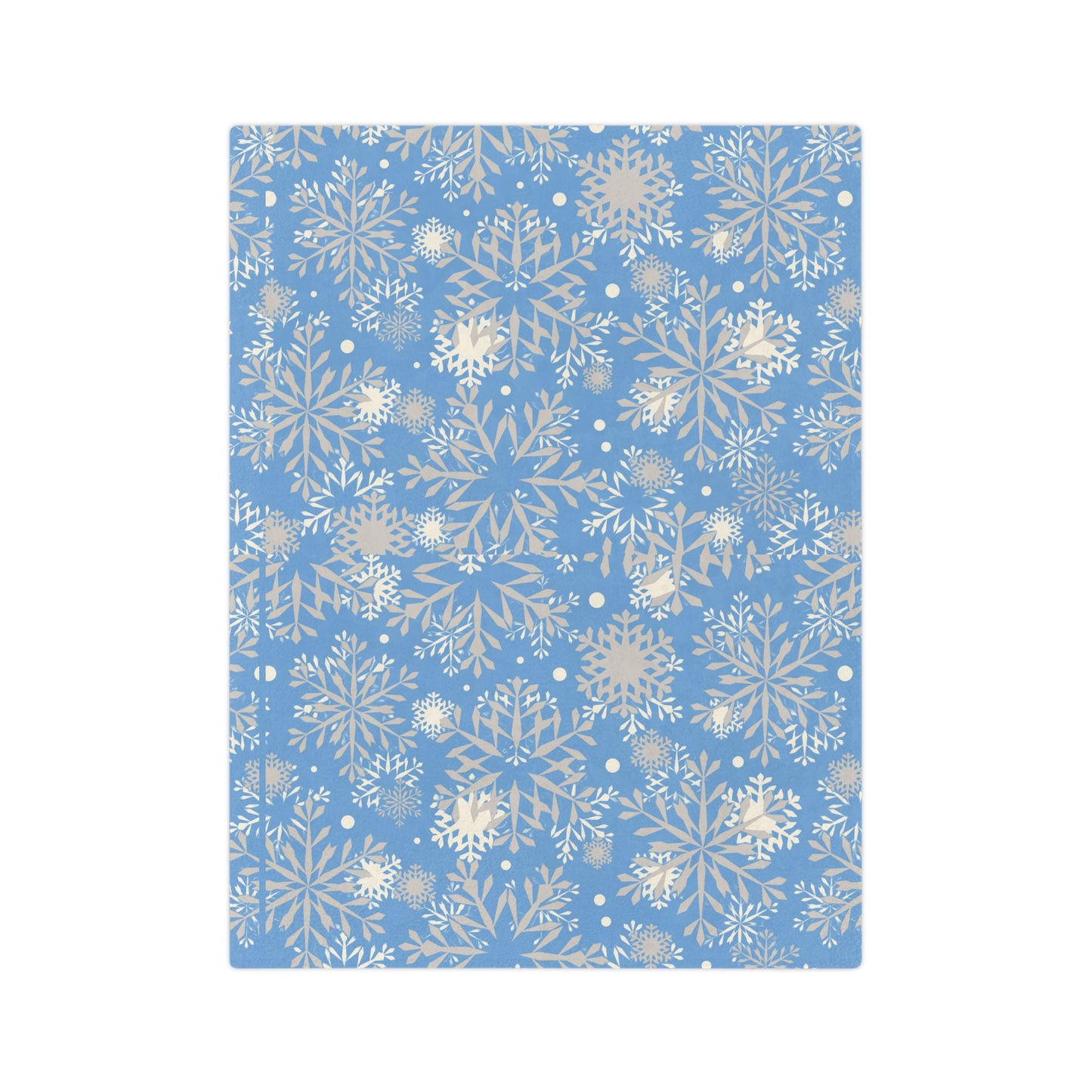 Cozy Winter Blanket, Soft Microfiber Throw for Christmas, Snowflake Design, Holiday Decor, Warm Gift