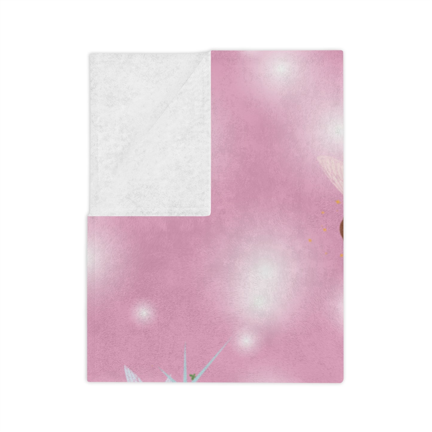Fairy Tale Velveteen Microfiber Blanket | Cozy Throw for Kids, Nursery Décor, Gifts for Birthdays, Baby Showers, Imaginative Play