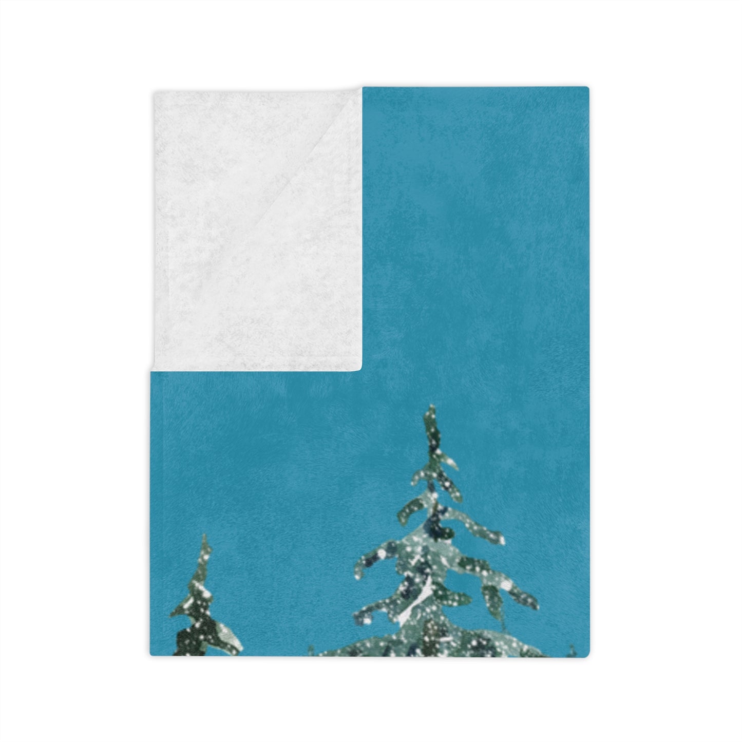Cozy Winter Forest Blanket, Plush Throw, Snuggle Blanket, Holiday Décor, Gift for Her, Warm Soft Blanket