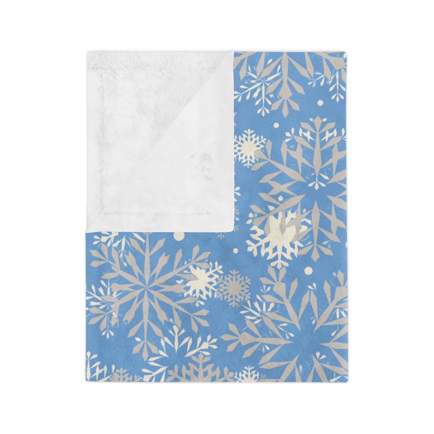Cozy Winter Blanket, Soft Microfiber Throw for Christmas, Snowflake Design, Holiday Decor, Warm Gift