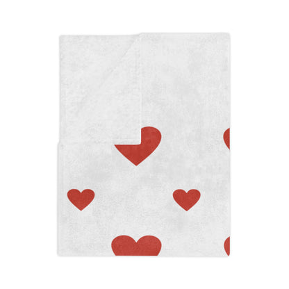 Cozy Heart Pattern Blanket - Perfect for Valentine's Day, Home Décor, Gifts, Snuggling, Soft Microfiber Blanket